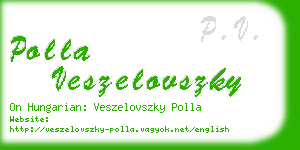 polla veszelovszky business card